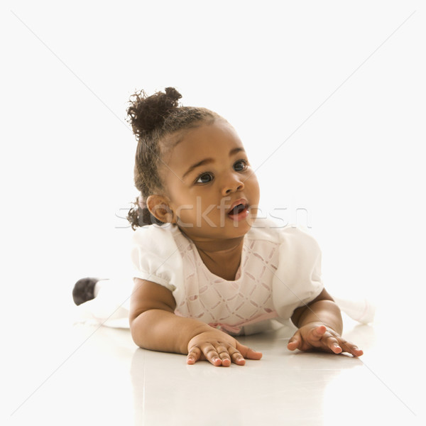 Ritratto ragazza african american bianco bambini Foto d'archivio © iofoto