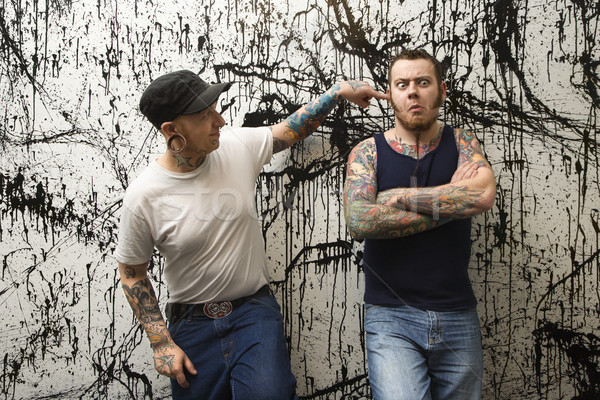 Tattooed men. Stock photo © iofoto