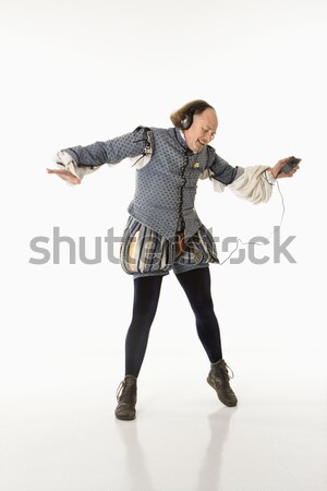 Shakespeare dancing to mp3s. Stock photo © iofoto
