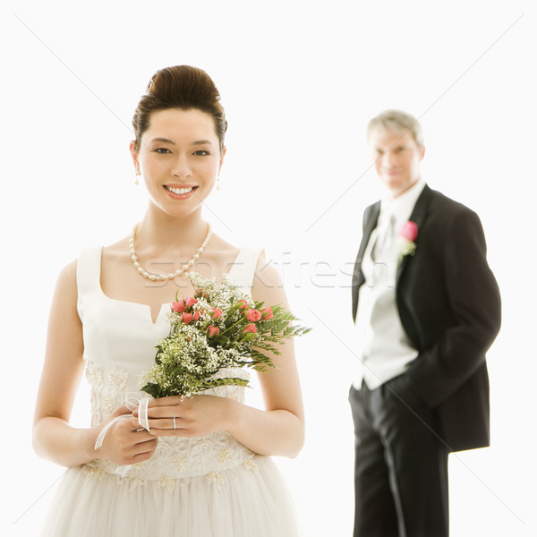 Sposa lo sposo ritratto asian primo piano Foto d'archivio © iofoto