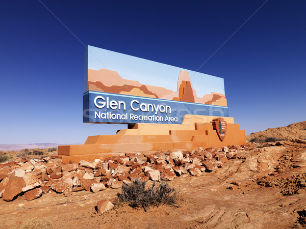 Glen Canyon National Recreation sign Stock photo © iofoto