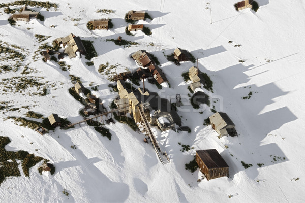 Snow covered town. Stock photo © iofoto