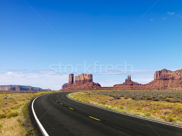 Stock photo: Scenic desert highway.