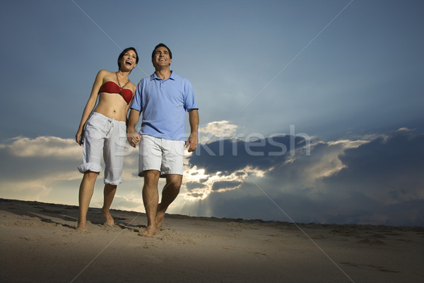 Couple on beach. Stock photo © iofoto