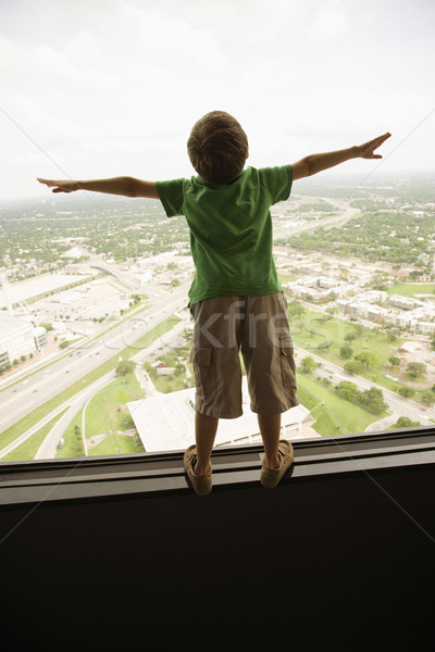 Boy at window. Stock photo © iofoto