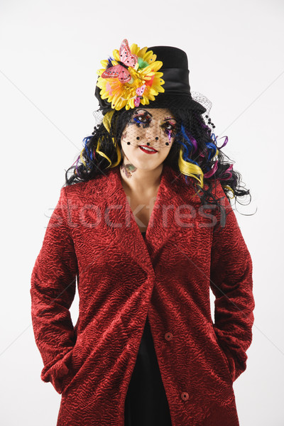 Woman expressing herself. Stock photo © iofoto