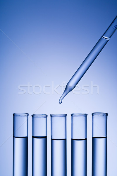 испытание Трубы пипетка жидкость пробирку науки Сток-фото © iofoto