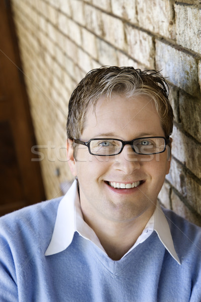 Foto stock: Sonriendo · hombre · caucásico · adulto · masculina