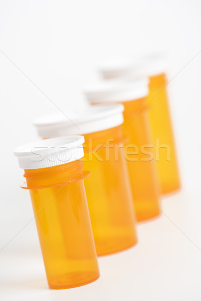 Empty Yellow Medicine Bottles. Isolated Stock photo © iofoto