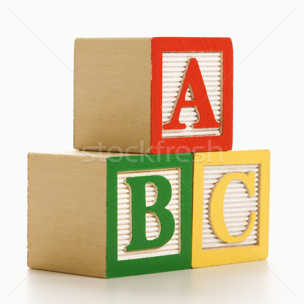 Budynków wielokondygnacyjnych alfabet bloków wraz list Zdjęcia stock © iofoto