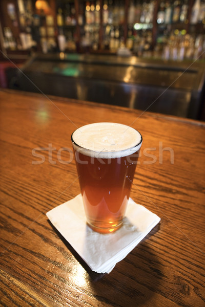 Verre bière serviette bar club couleur [[stock_photo]] © iofoto