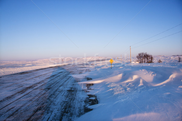 Icy road. Stock photo © iofoto