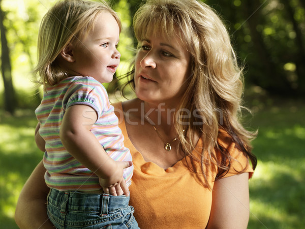 Anne kız kafkas yetişkin kadın Stok fotoğraf © iofoto