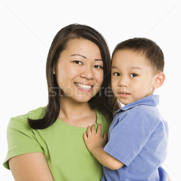 Madre figlio asian sorridere bianco Foto d'archivio © iofoto