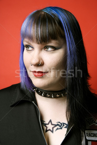 Portrait of Caucasian woman. Stock photo © iofoto