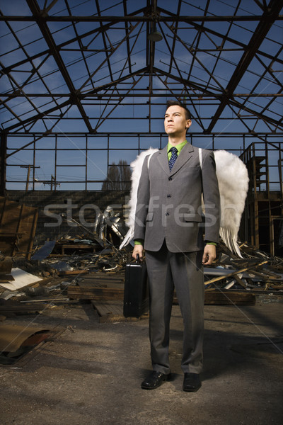 Businessman With Angel Wings Stock photo © iofoto