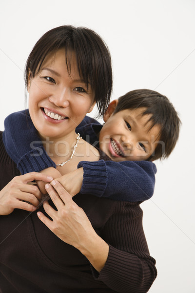 Feliz madre hijo Asia jóvenes Foto stock © iofoto