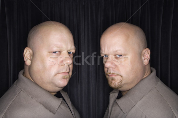 Chauve jumeau hommes adulte identique [[stock_photo]] © iofoto