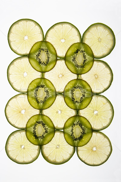 Kiwi citrus gyümölcs szeletek zöld szín Stock fotó © iofoto
