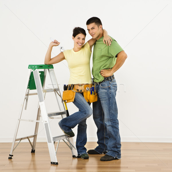 Couple remodeling home. Stock photo © iofoto