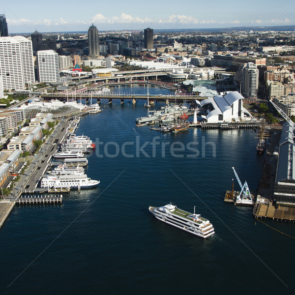 [[stock_photo]]: Port · Australie · habituellement · bateaux · vue