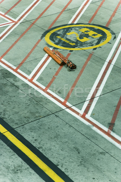Melbourne repülőtér kifutópálya vonalak kifutópálya beton Stock fotó © iofoto