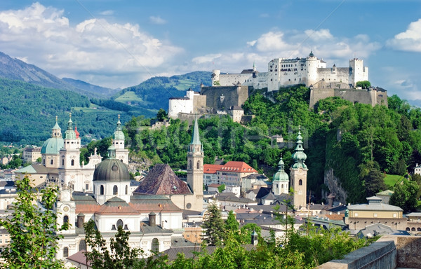 Hohensalzburg Fortress in Salzburg. Austria Stock photo © Ionia