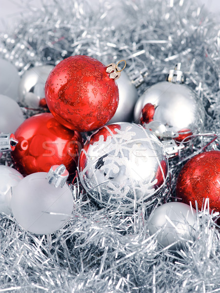 Zdjęcia stock: Christmas · dekoracji · skupić · piłka · strony · szkła