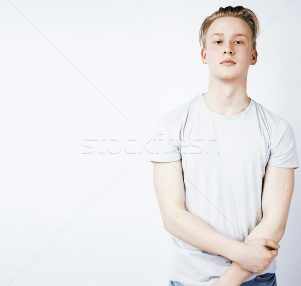 Giovani bello adolescente ragazzo posa Foto d'archivio © iordani