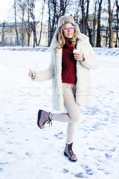 Stockfoto: Jonge · mooie · meisje · outdoor