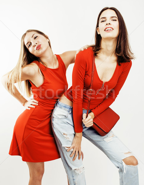Adolescentes ensemble posant émotionnel [[stock_photo]] © iordani