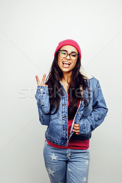 Jóvenes feliz sonriendo americano Foto stock © iordani