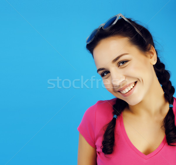 Jonge mooie moderne meisje Stockfoto © iordani