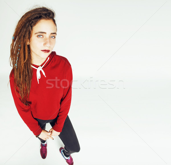 Real Caucasian Woman With Dreadlocks Hairstyle Funny