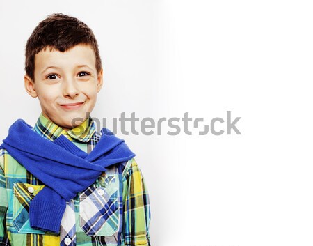 Stockfoto: Weinig · cute · aanbiddelijk · jongen · poseren