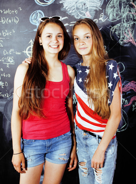 Okula geri yaz iki genç gerçek Stok fotoğraf © iordani