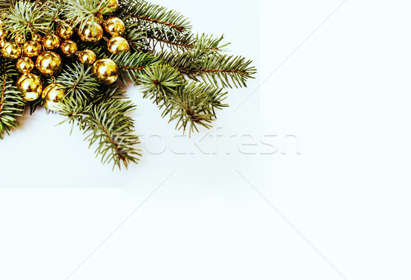 new year celebration, Christmas holiday stuff, tree, toys, decor Stock photo © iordani