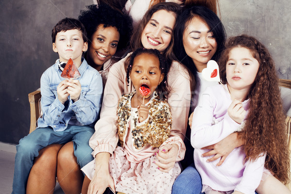 Lifestyle mensen jonge mooie diversiteit vrouw Stockfoto © iordani