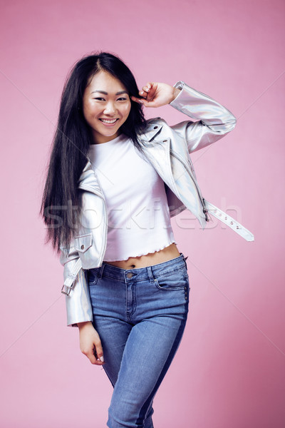 Jóvenes bastante sonriendo Asia nina Foto stock © iordani