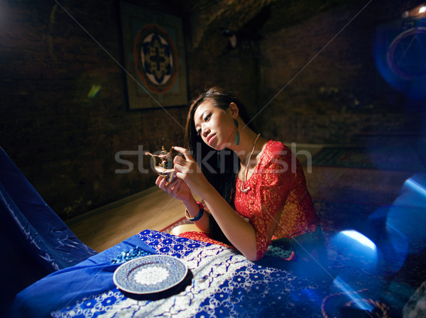 Foto stock: Hermosa · Asia · mujer · yoga