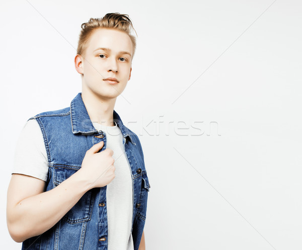 Jeunes élégant adolescent Guy posant [[stock_photo]] © iordani