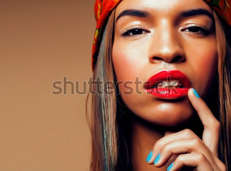 Beauty Woman with Perfect Makeup Beautiful Professional Holiday Make-up Stock photo © iordani