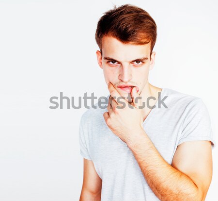 Foto stock: Jóvenes · guapo · tipo · posando