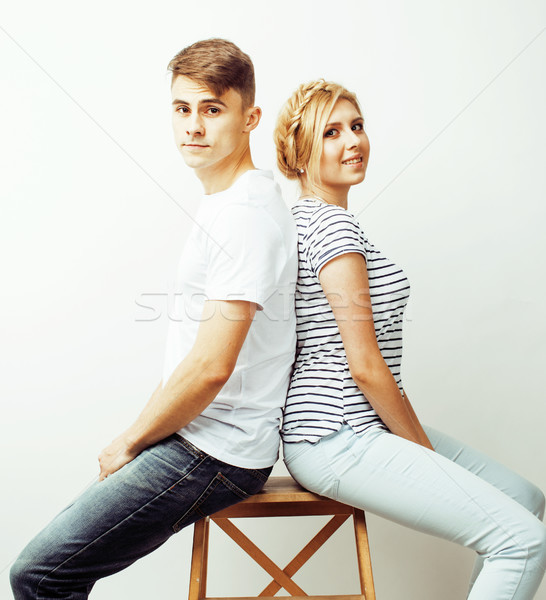 Foto stock: Jóvenes · bastante · Pareja · tipo