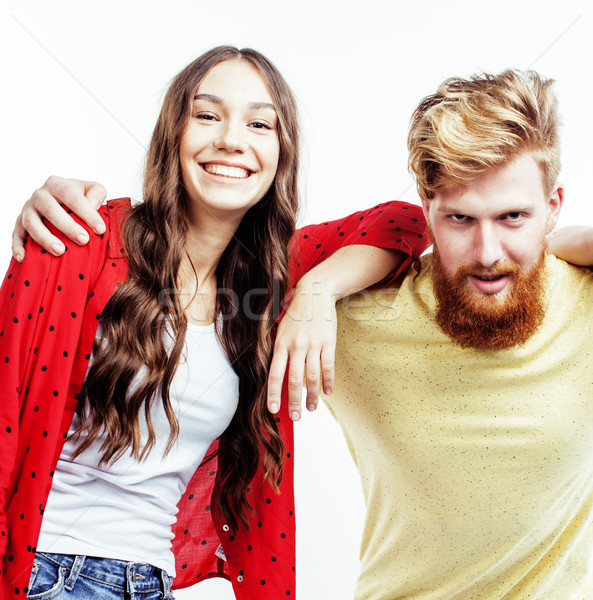 Foto stock: Jóvenes · bastante · Pareja · tipo