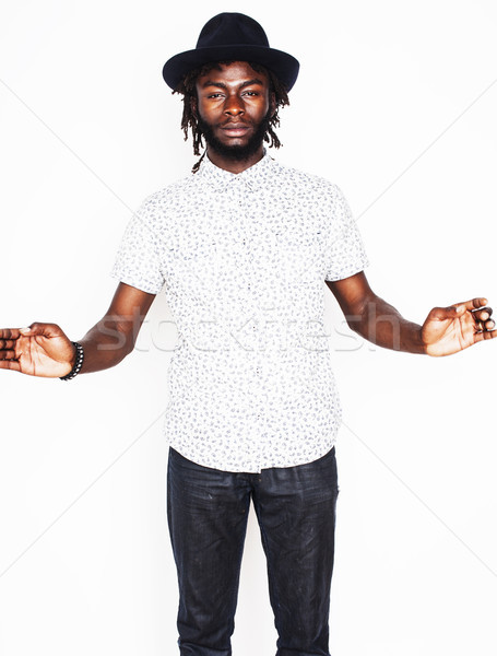 Stock foto: Jungen · gut · aussehend · afro · Junge · stylish