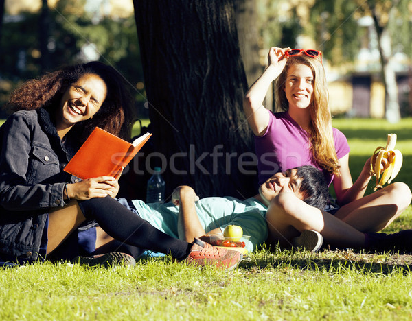 Ritratto internazionali gruppo studenti sorridere Foto d'archivio © iordani