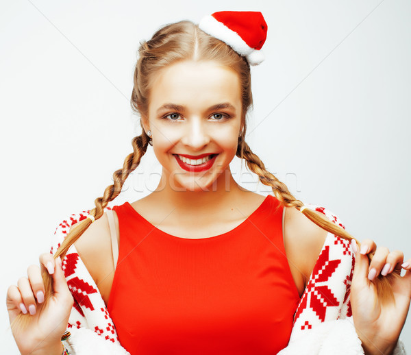 Stockfoto: Jonge · mooie · gelukkig · glimlachend · blond · vrouw