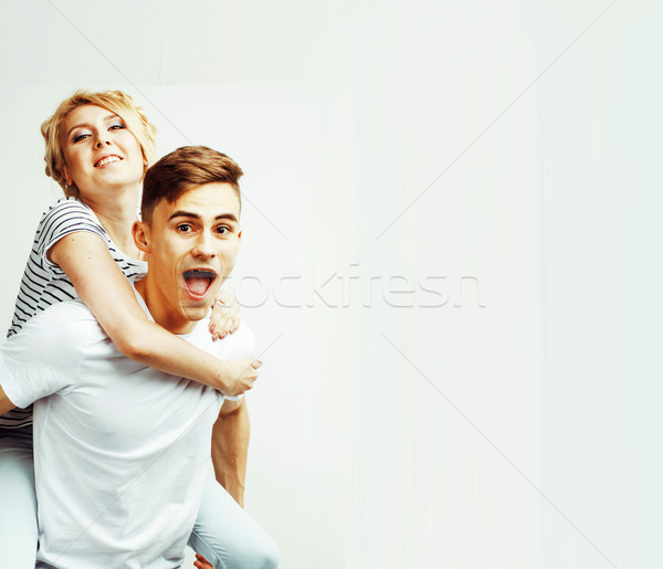 Foto stock: Jóvenes · bastante · Pareja · tipo