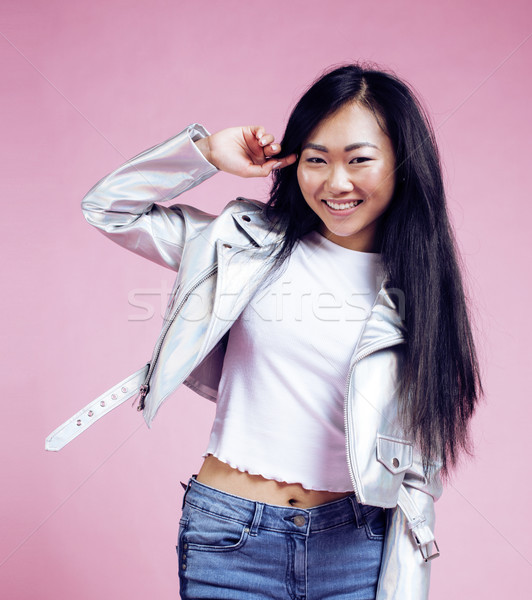 Giovani bella sorridere asian ragazza indossare Foto d'archivio © iordani